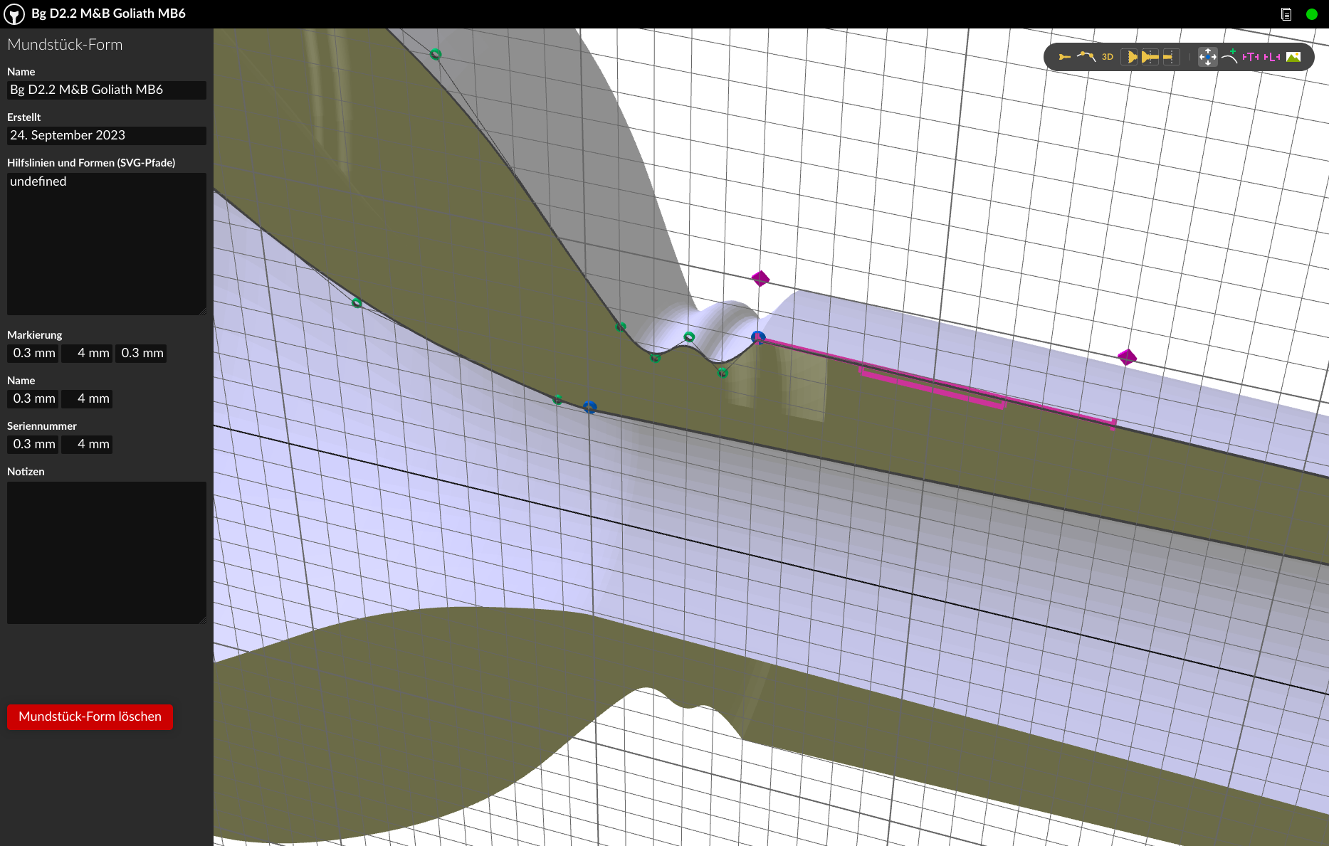 MyPiece Mundstück-Editor