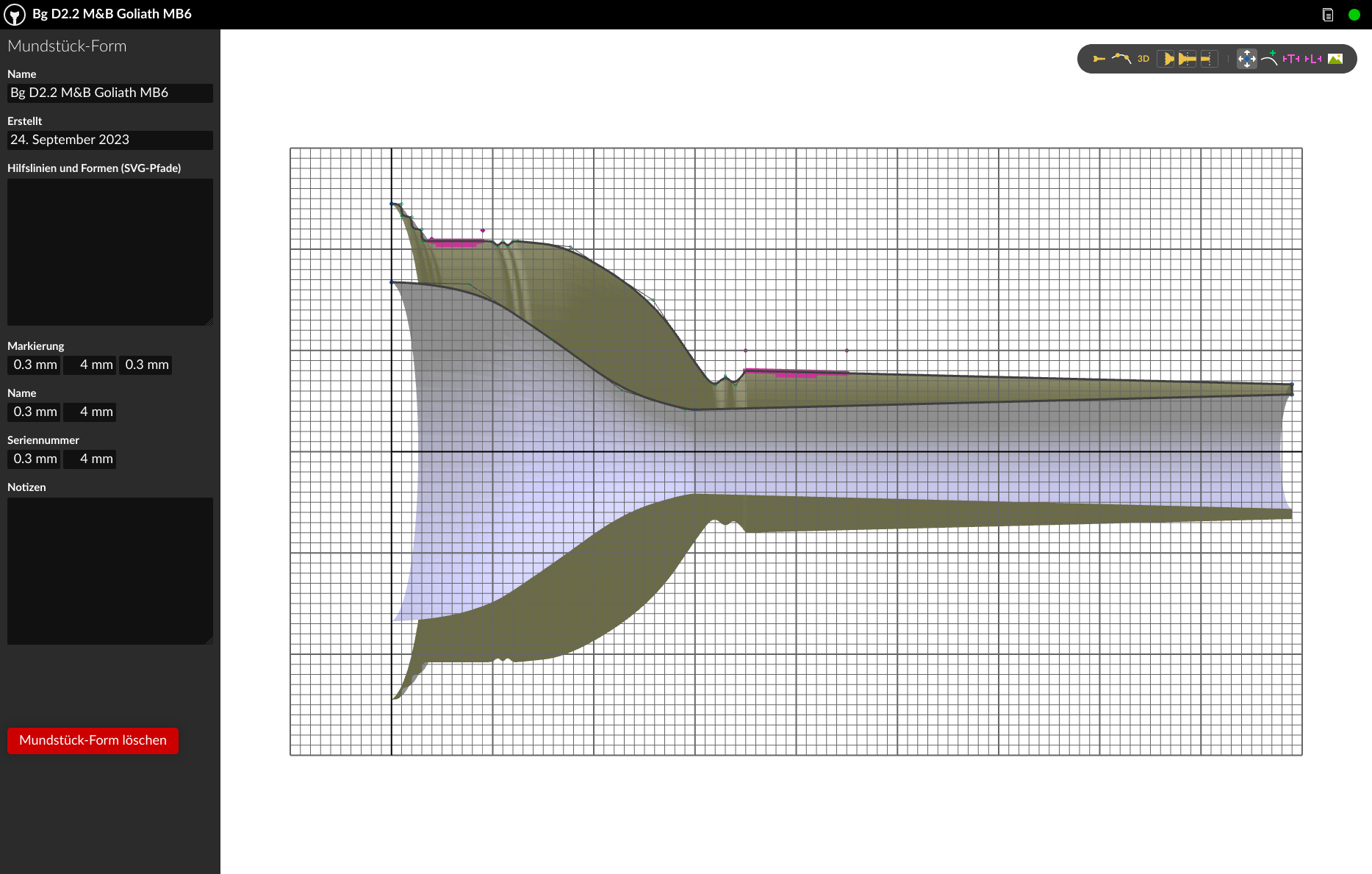 MyPiece Mundstück-Editor